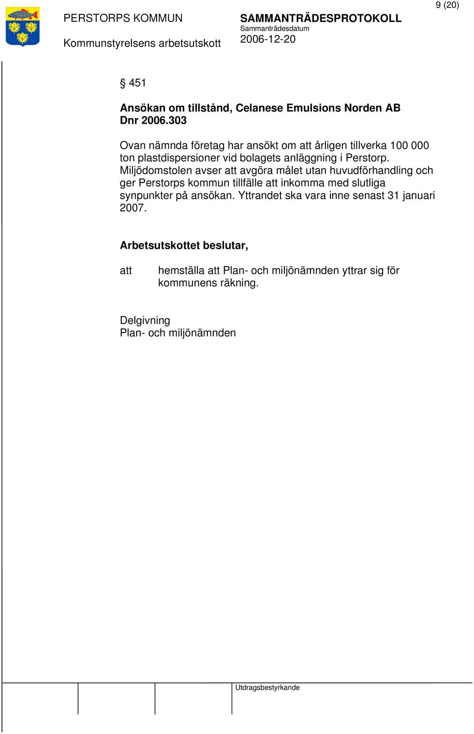 Perstorp.