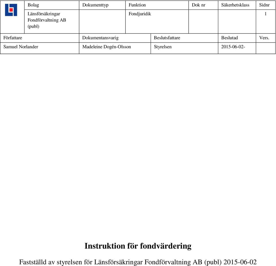 fondvärdering