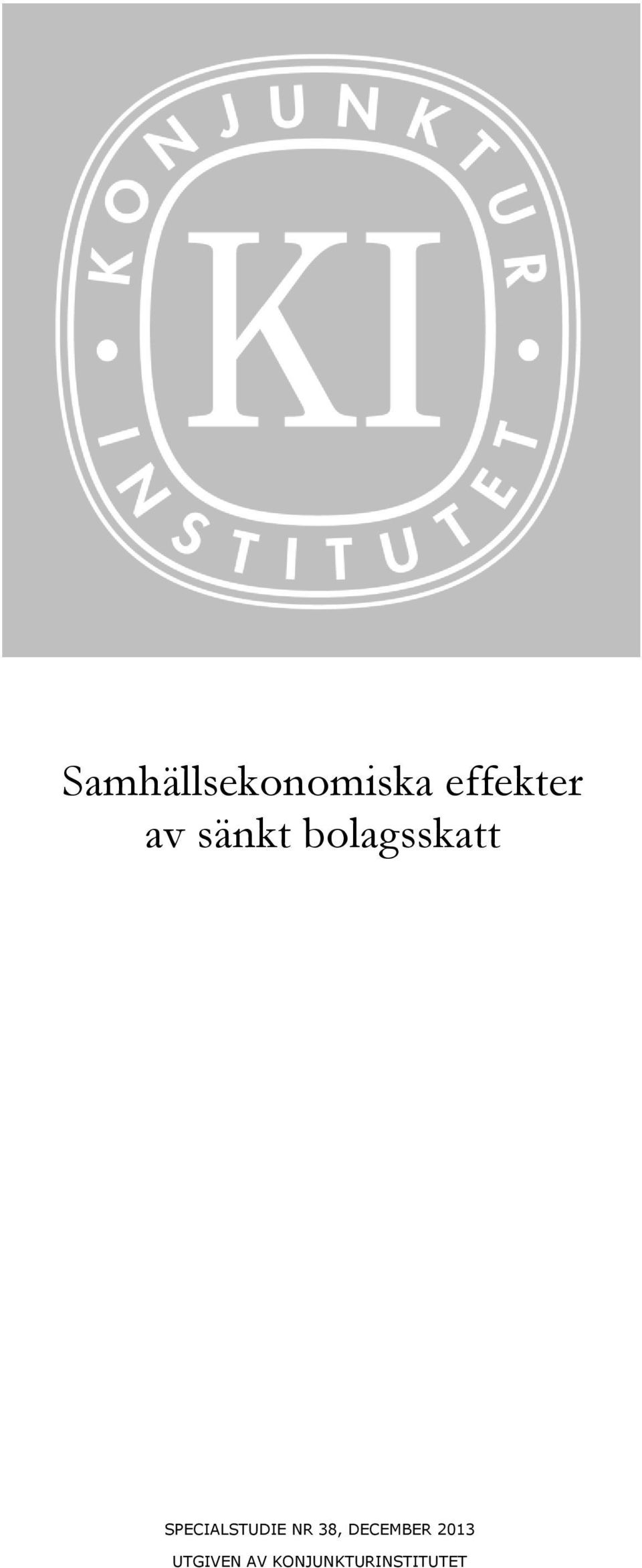 SPECIALSTUDIE NR 38,