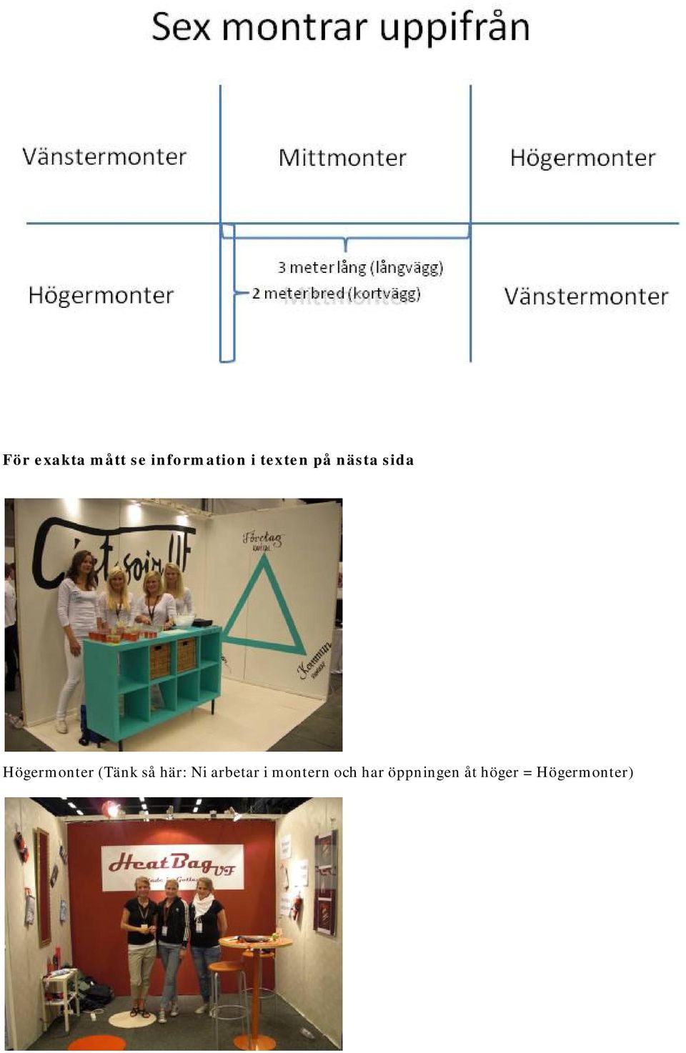 (Tänk så här: Ni arbetar i montern