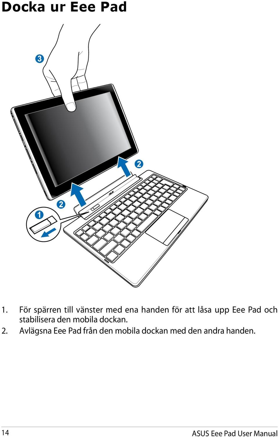 låsa upp Eee Pad och stabilisera den mobila