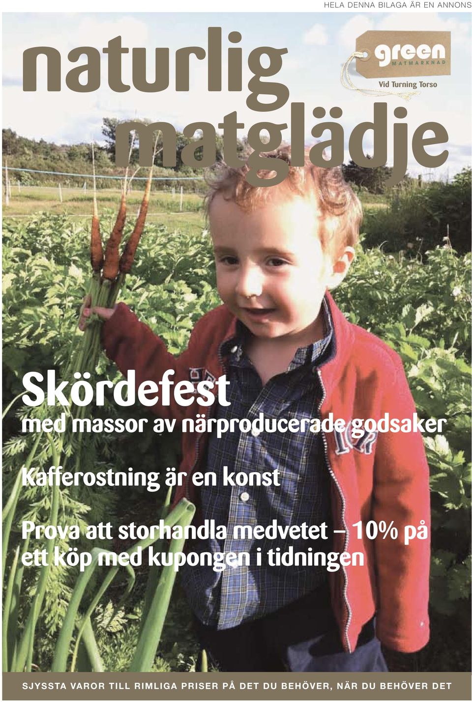 konst Prova att storhandla medvetet 10% på ett köp med kupongen i