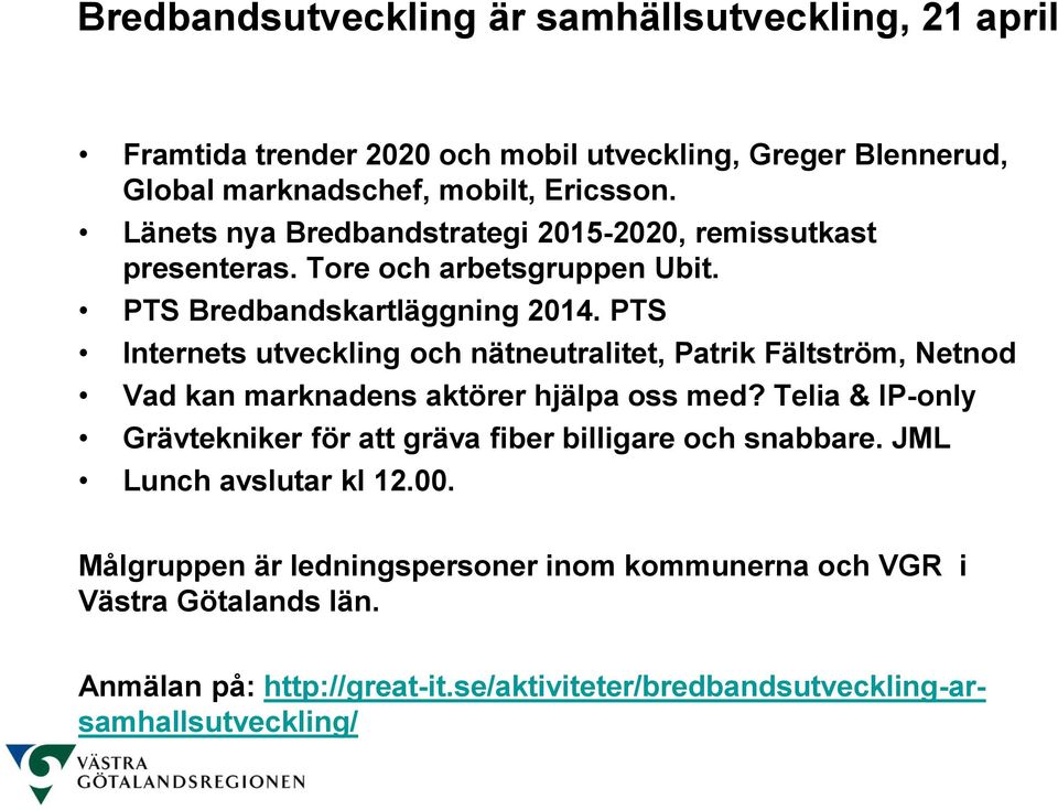 PTS Internets utveckling och nätneutralitet, Patrik Fältström, Netnod Vad kan marknadens aktörer hjälpa oss med?