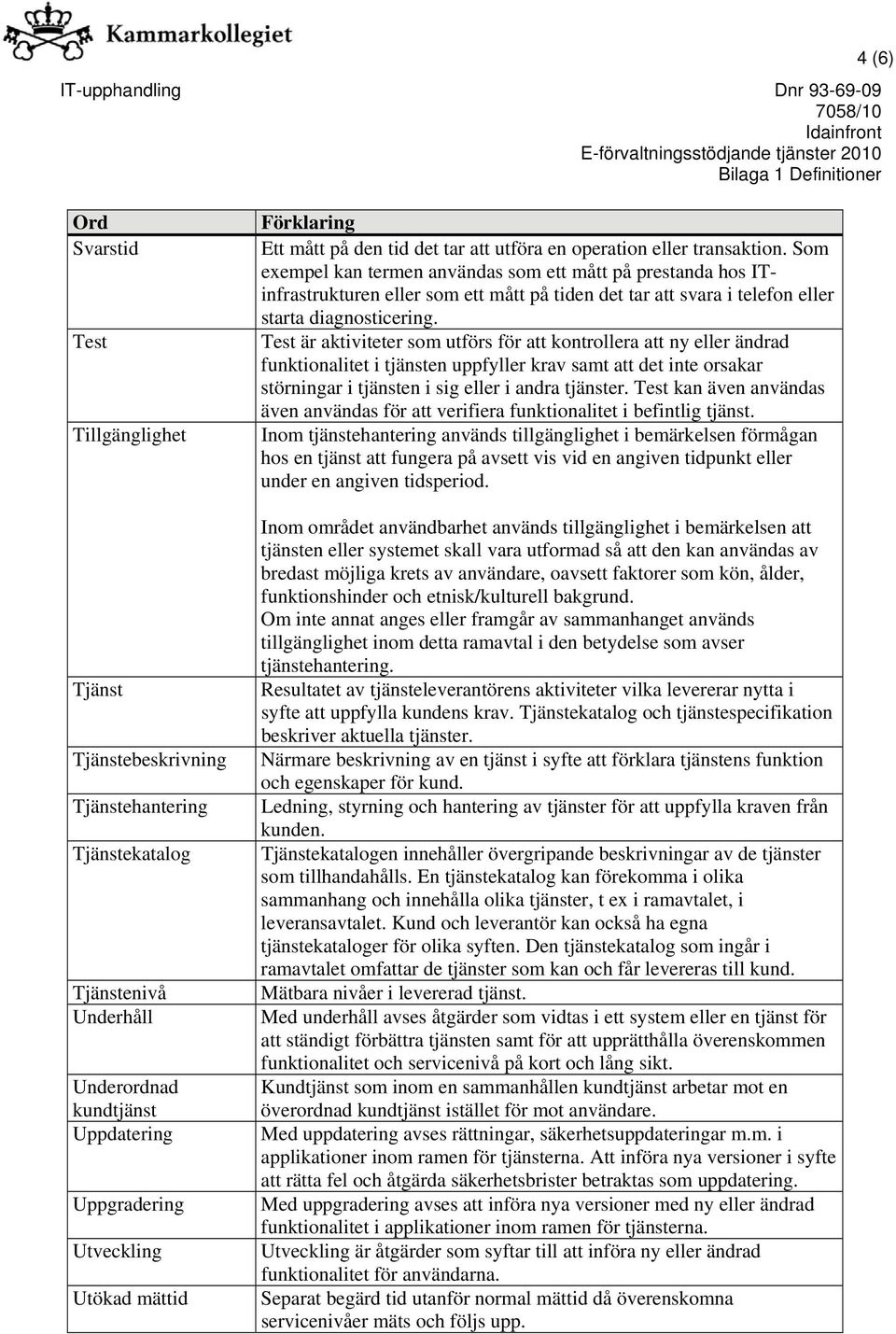 Som exempel kan termen användas som ett mått på prestanda hos ITinfrastrukturen eller som ett mått på tiden det tar att svara i telefon eller starta diagnosticering.