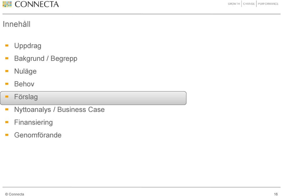 Nyttoanalys / Business Case