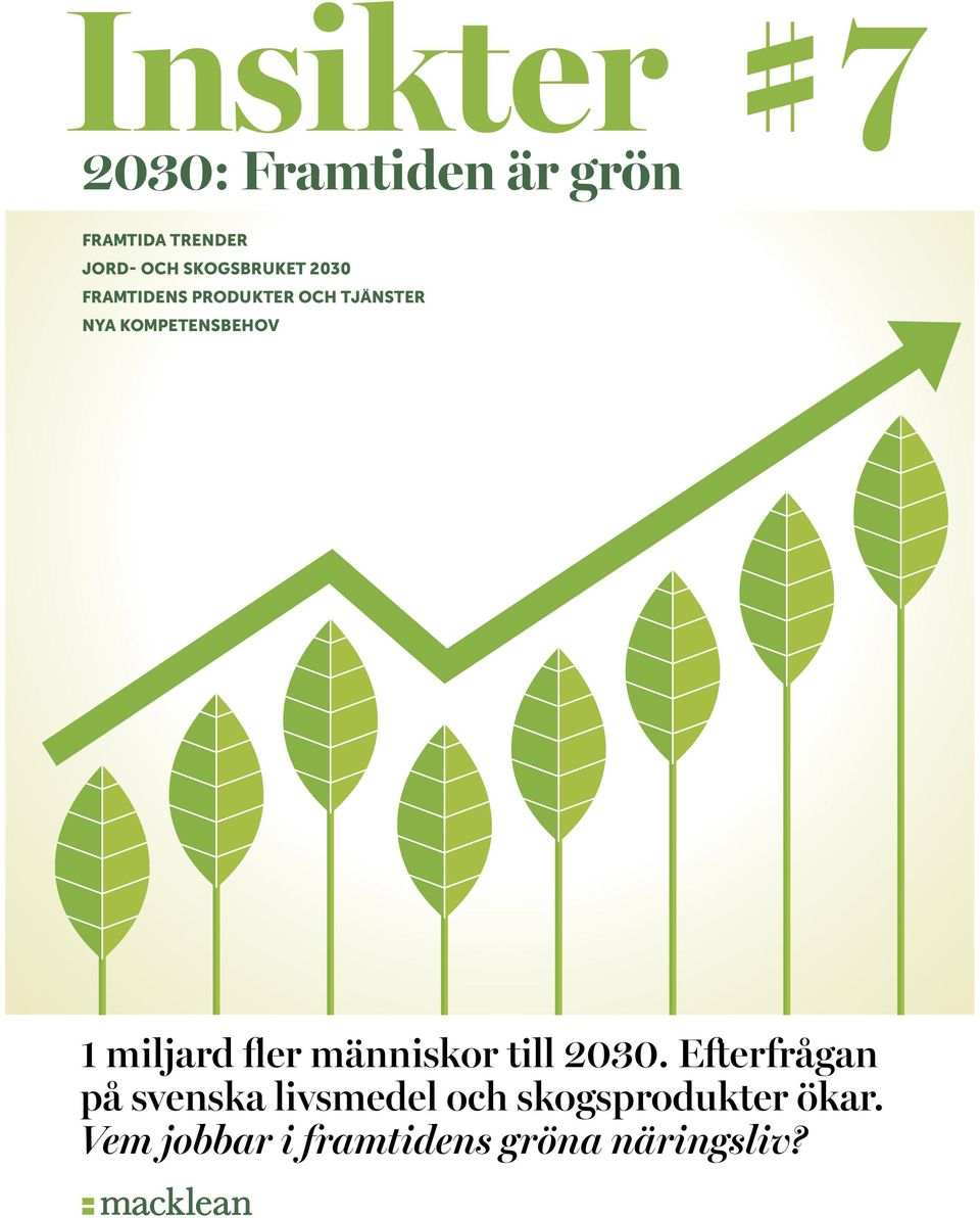 KOMPETENSBEHOV 1 miljard fler människor till 2030.