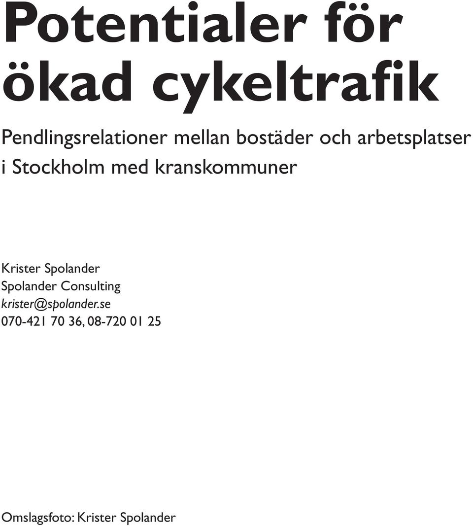 kranskommuner Krister Spolander Spolander Consulting