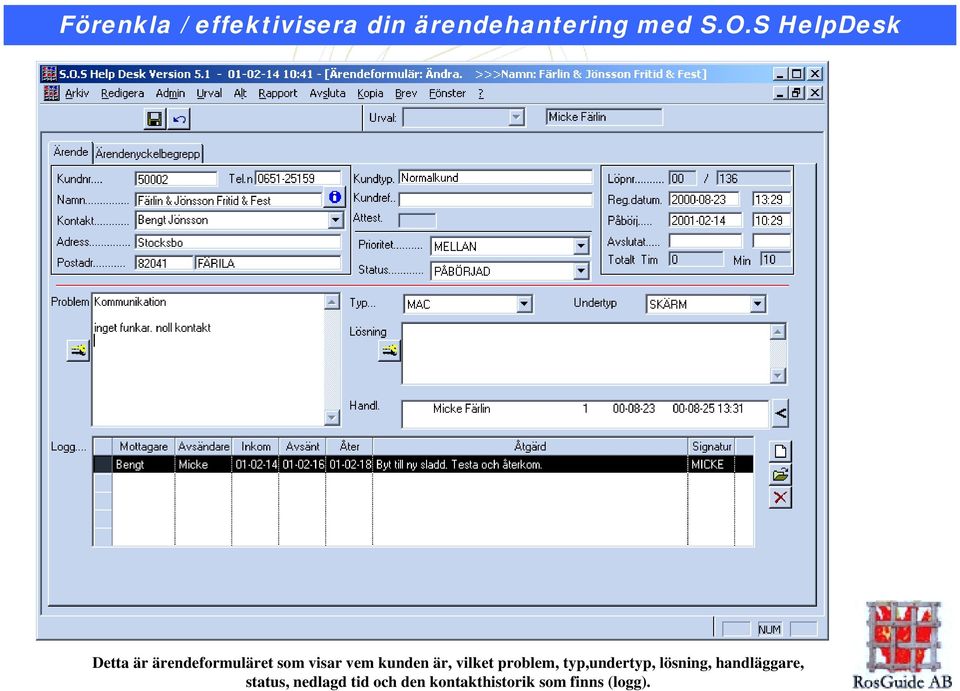 lösning, handläggare, status, nedlagd