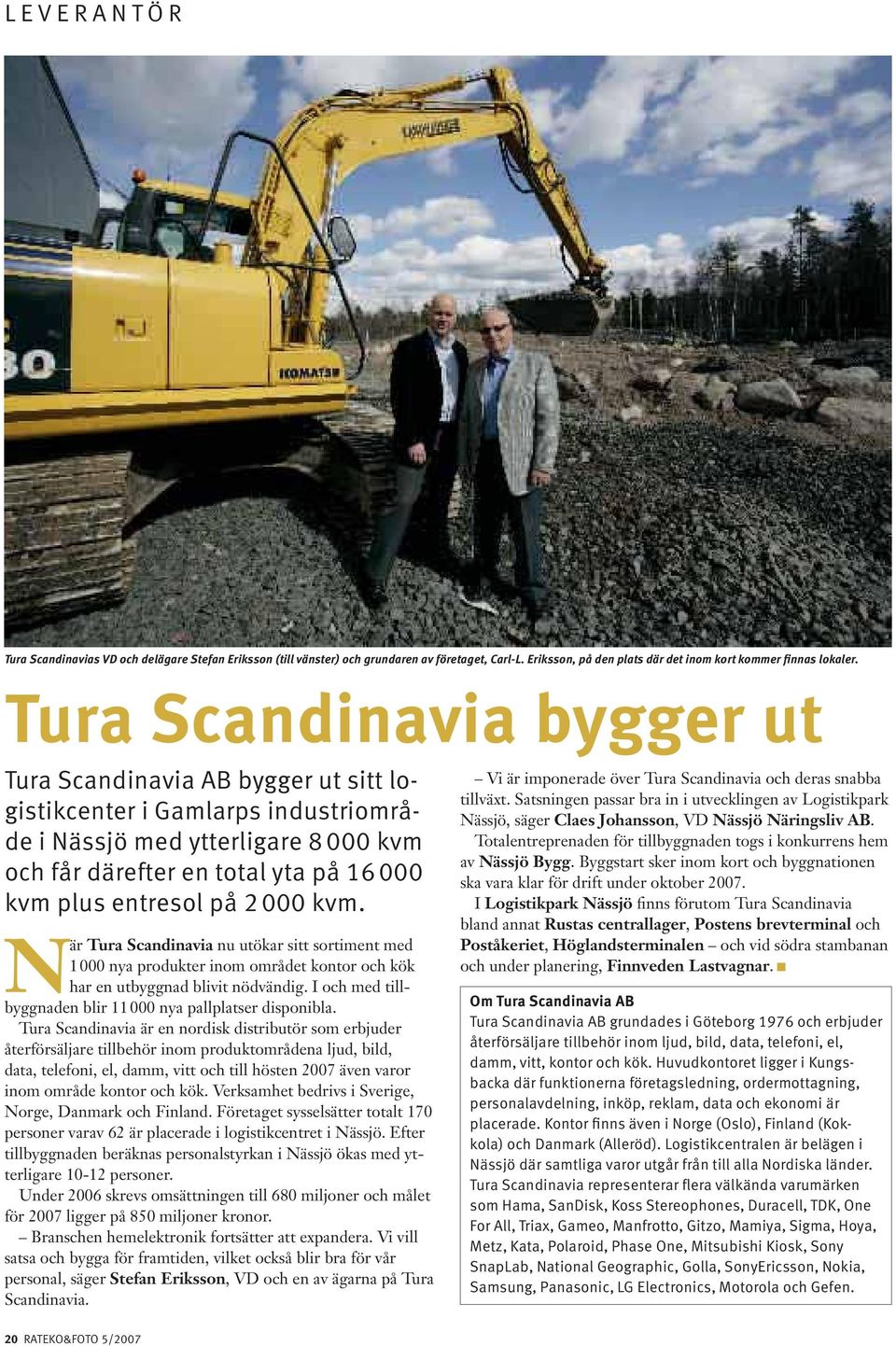 2 000 kvm. När Tura Scandinavia nu utökar sitt sortiment med 1 000 nya produkter inom området kontor och kök har en utbyggnad blivit nödvändig.