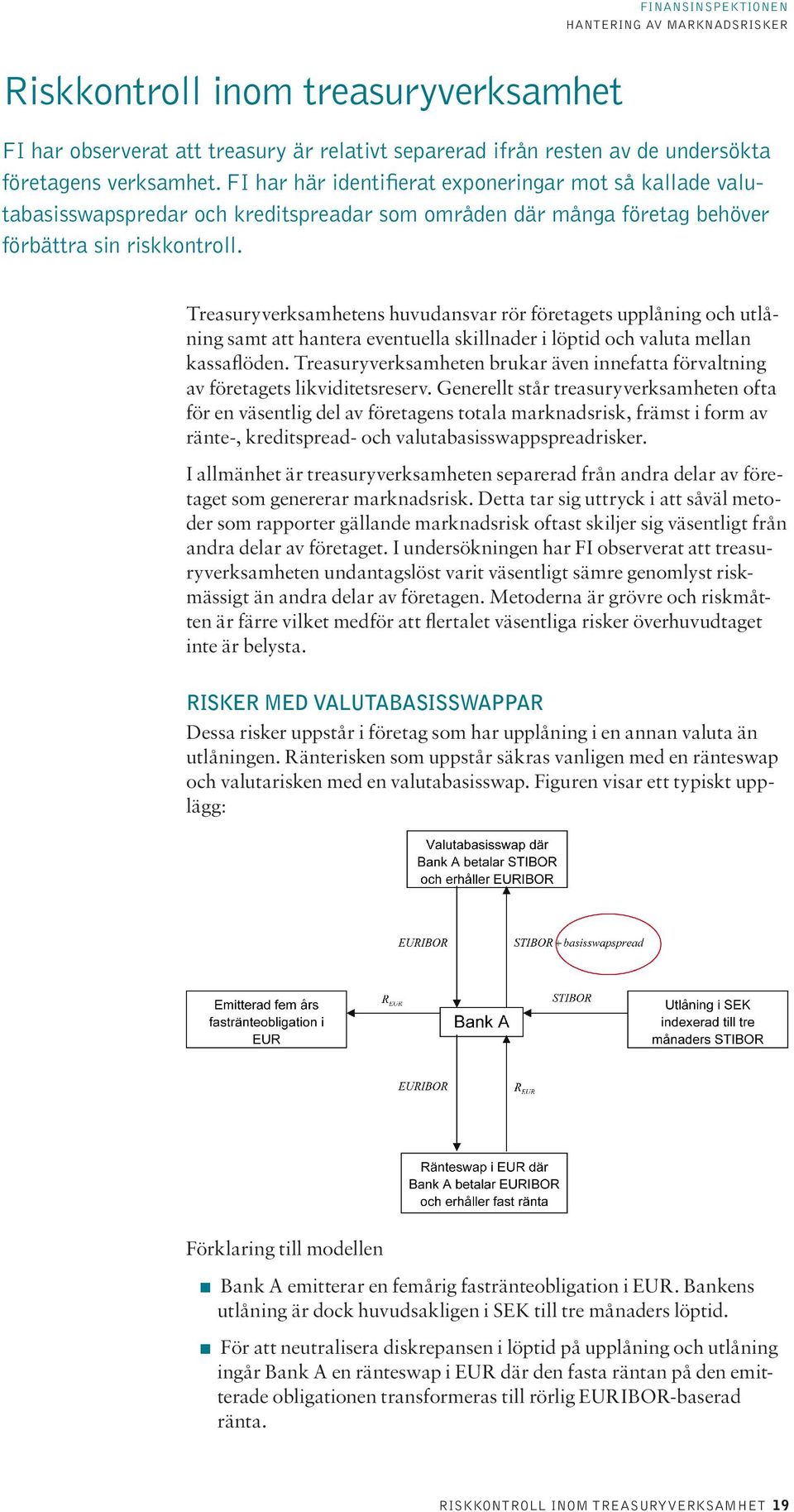 Treasuryverksamhetens huvudansvar rör företagets upplåning och utlåning samt att hantera eventuella skillnader i löptid och valuta mellan kassaflöden.