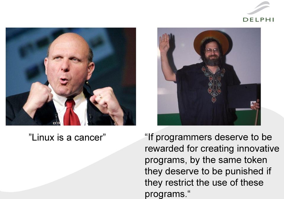 programs, by the same token they deserve to