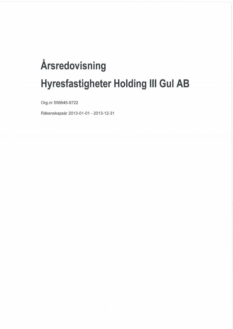 Ill Gul AB Org nr