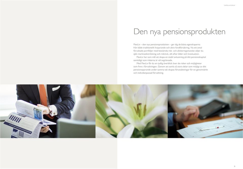 FlexLiv har som mål att skapa en stabil avkastning på ditt pensionskapital samtidigt som riskerna är väl avgränsade.