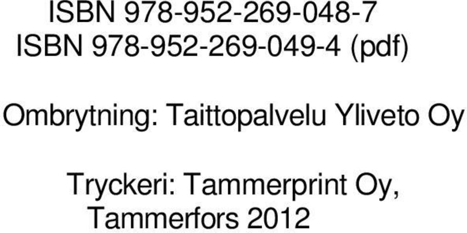 Ombrytning: Taittopalvelu