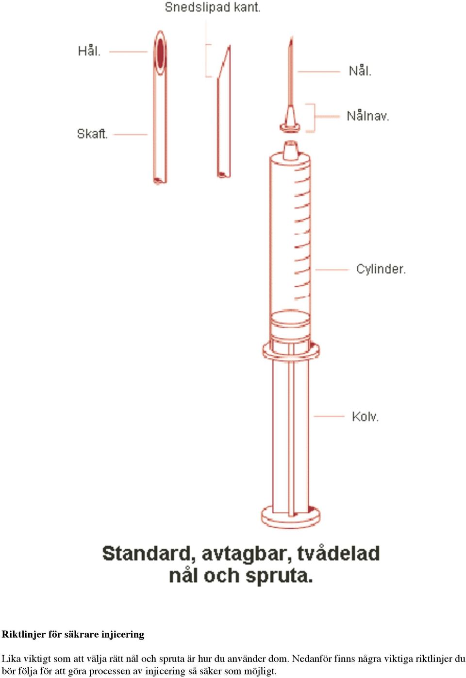 Nedanför finns några viktiga riktlinjer du bör följa