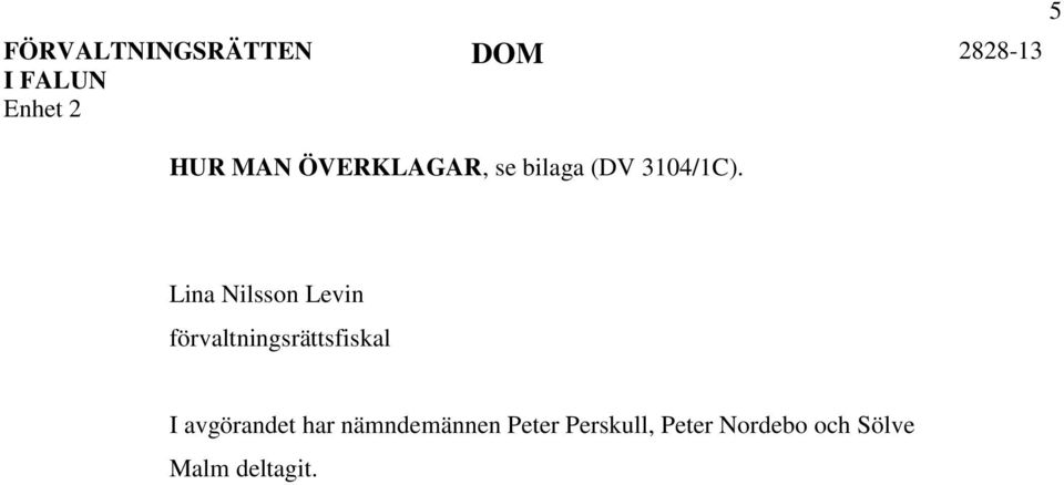 Lina Nilsson Levin förvaltningsrättsfiskal