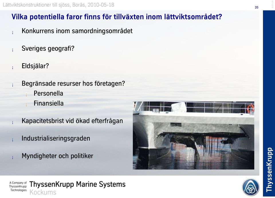 Begränsade resurser hos företagen?