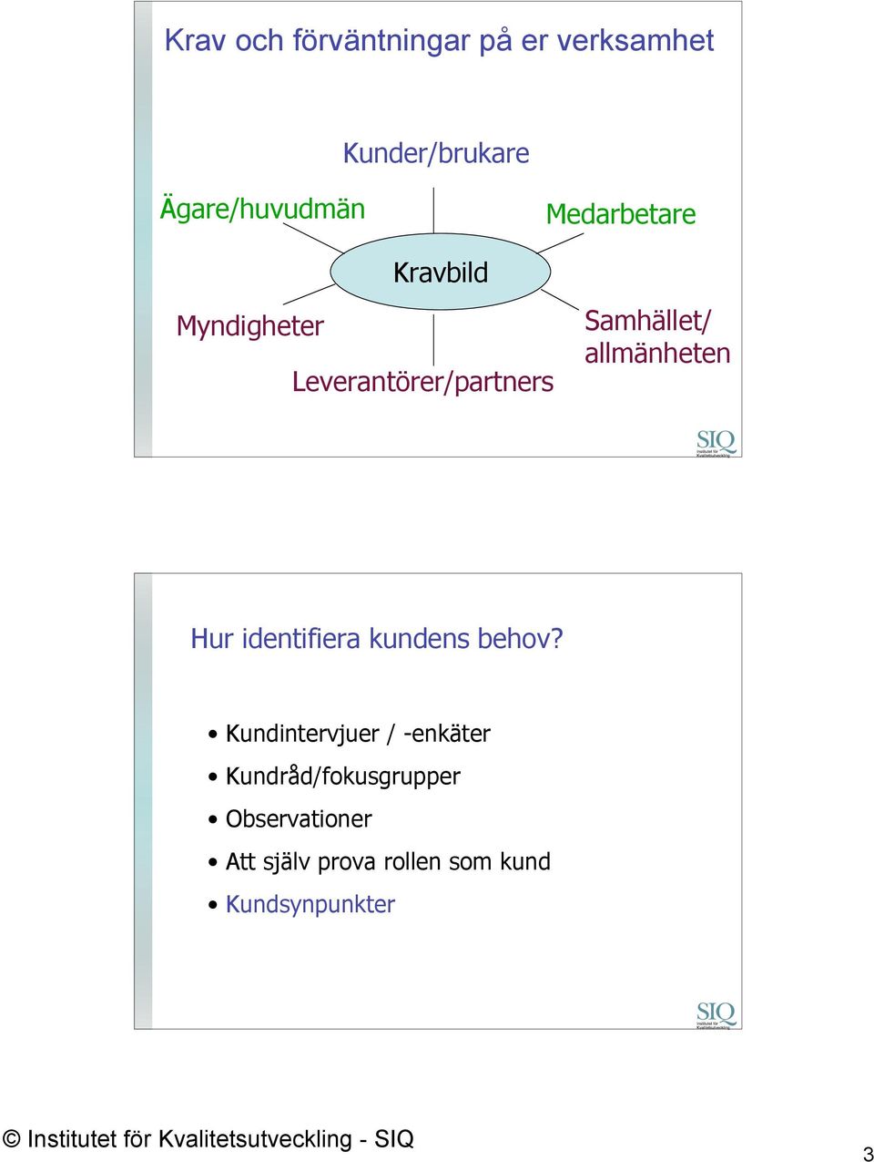 allmänheten Hur identifiera kundens behov?