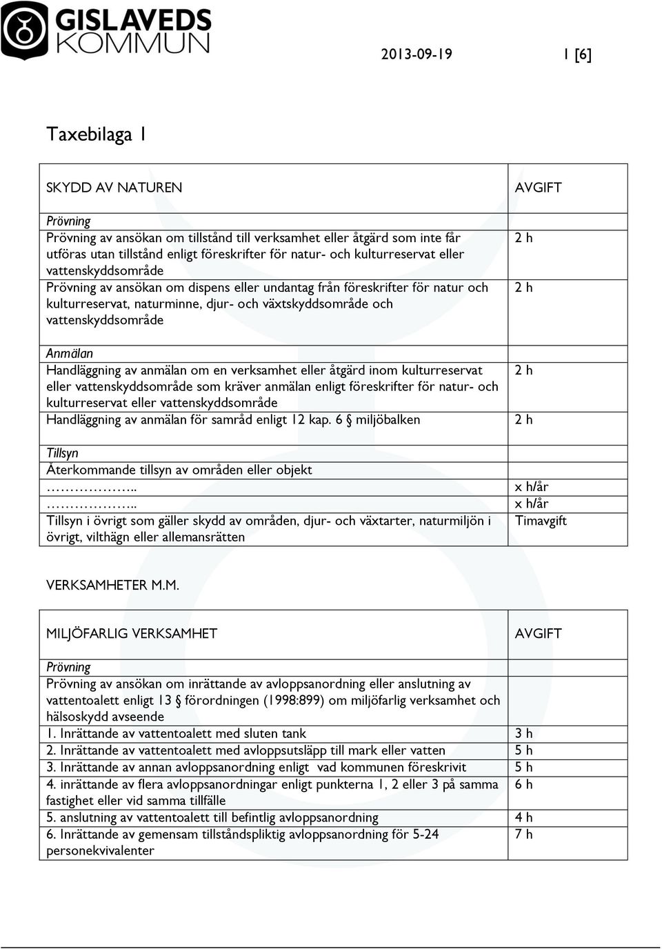 verksamhet eller åtgärd inom kulturreservat eller vattenskyddsområde som kräver anmälan enligt föreskrifter för natur- och kulturreservat eller vattenskyddsområde Handläggning av anmälan för samråd