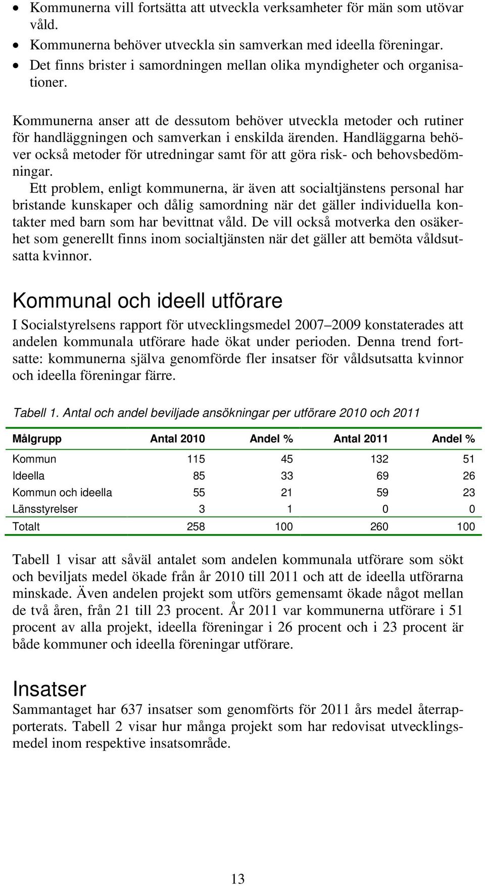 Handläggarna behöver också metoder för utredningar samt för att göra risk- och behovsbedömningar.