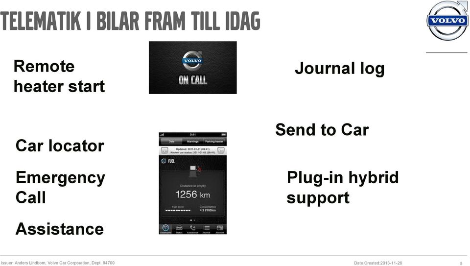 Plug-in hybrid support Assistance Issuer: Anders