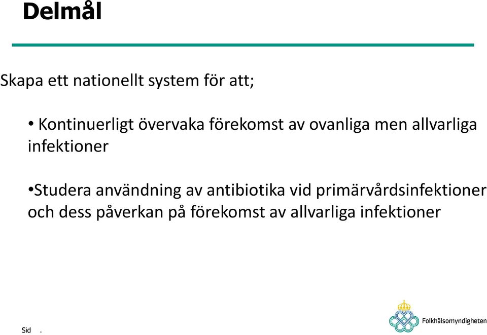 Studera användning av antibiotika vid