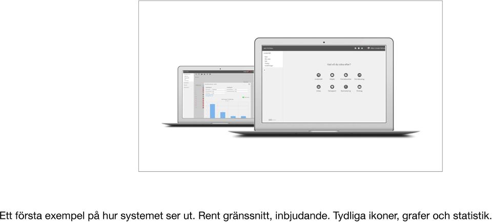 Rent gränssnitt, inbjudande.