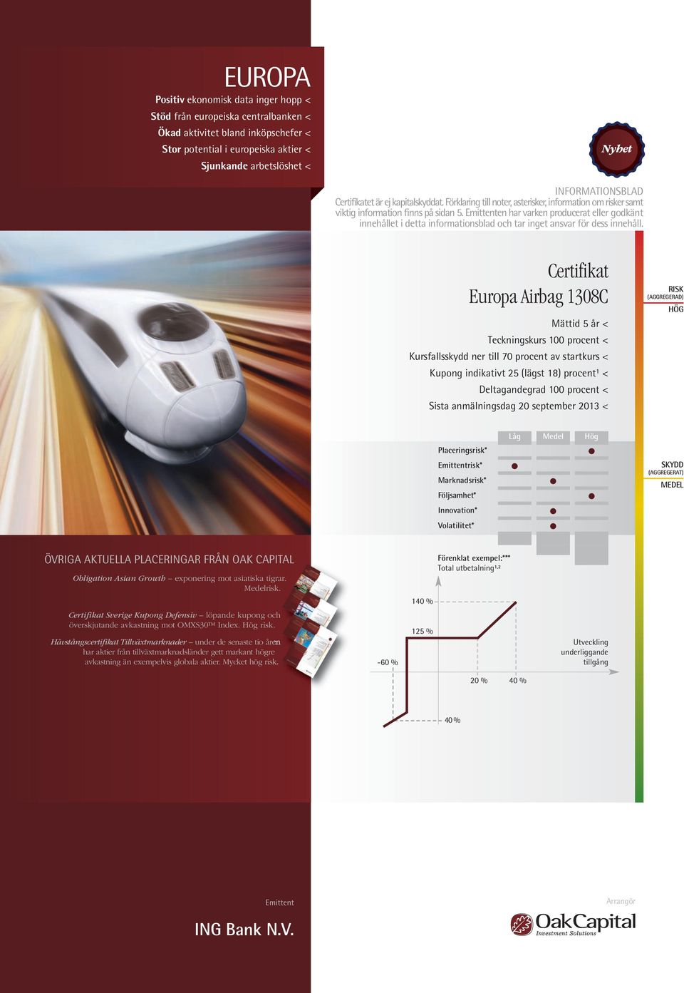 Emittenten har varken producerat eller godkänt innehållet i detta informationsblad och tar inget ansvar för dess innehåll.