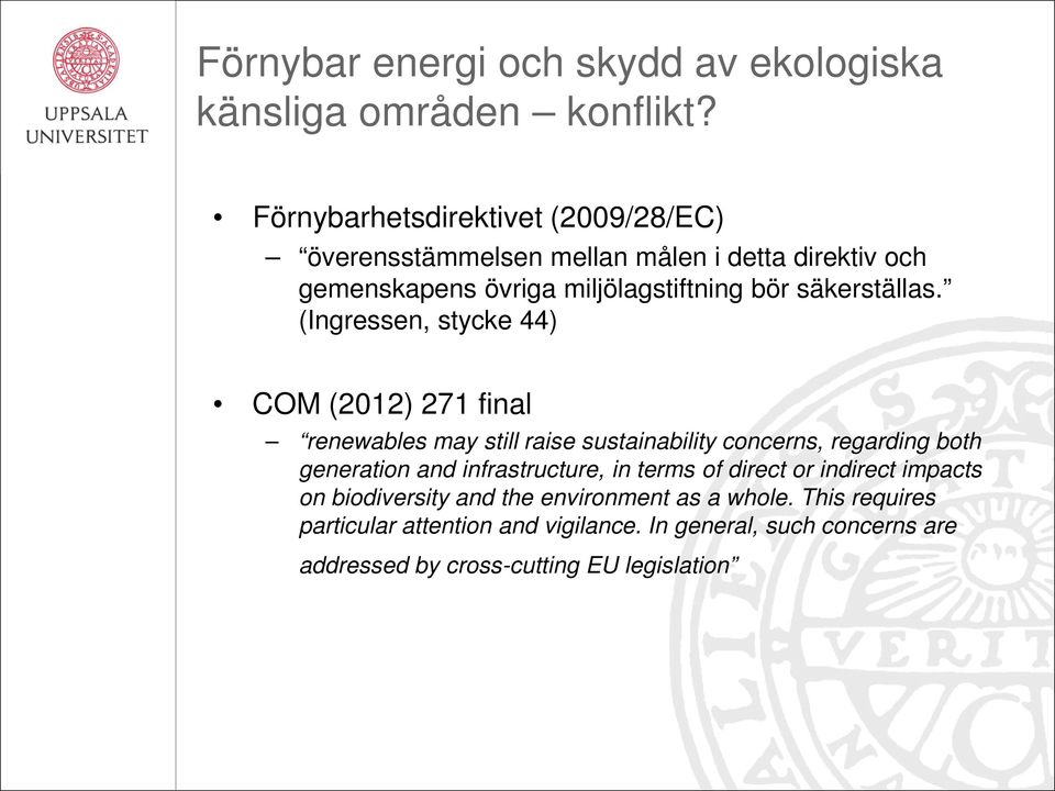 säkerställas.