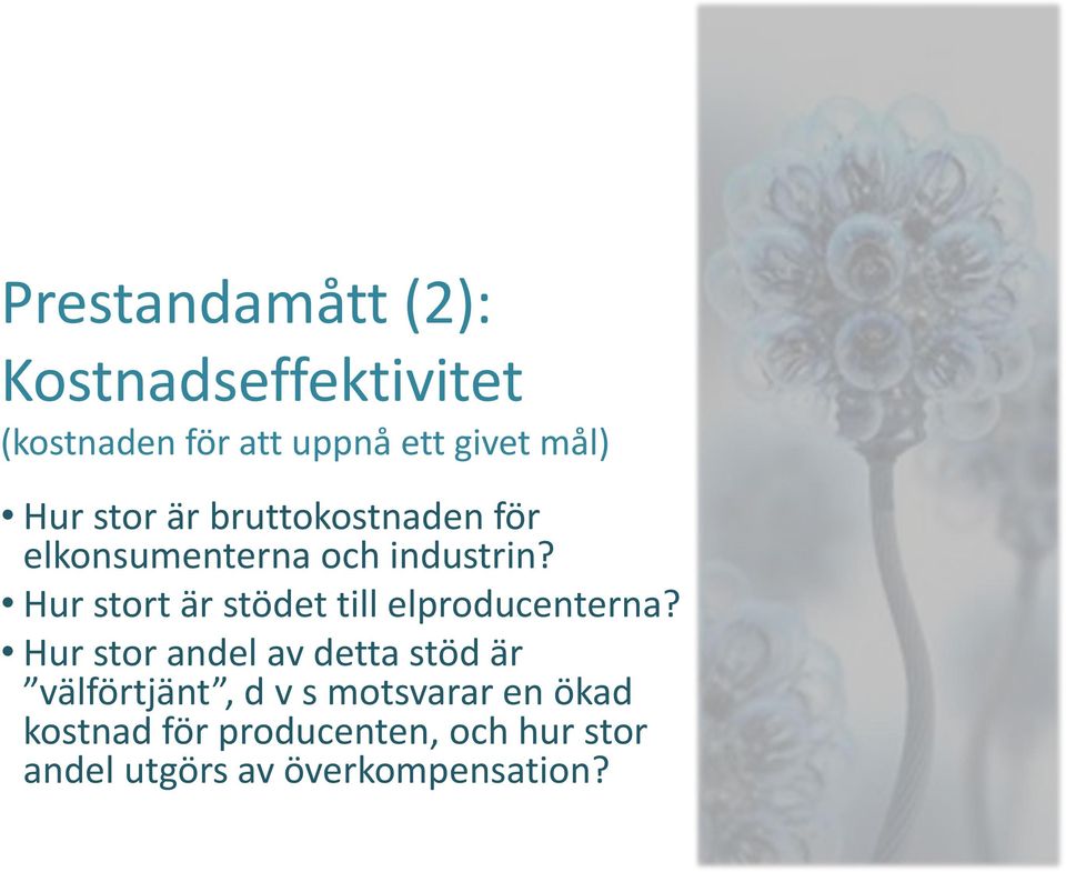 Hur stort är stödet till elproducenterna?