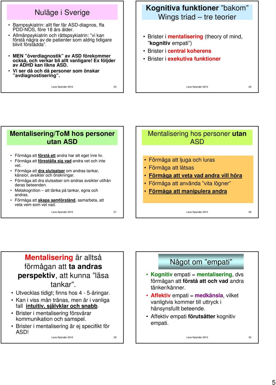 Ex följder av ADHD kan likna ASD. Vi ser då och då personer som önskar avdiagnostisering.