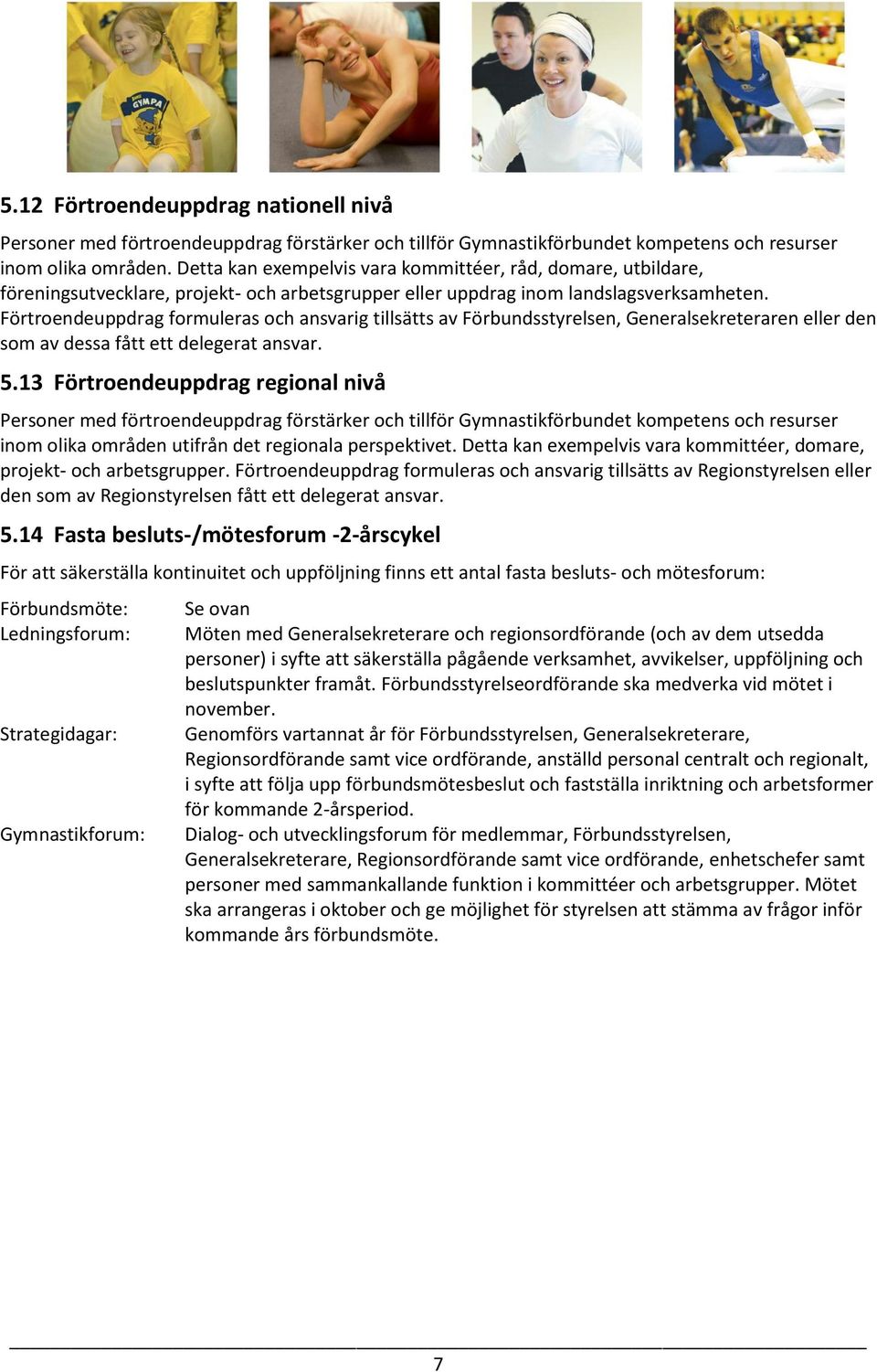 Förtroendeuppdrag formuleras och ansvarig tillsätts av Förbundsstyrelsen, n eller den som av dessa fått ett delegerat ansvar. 5.