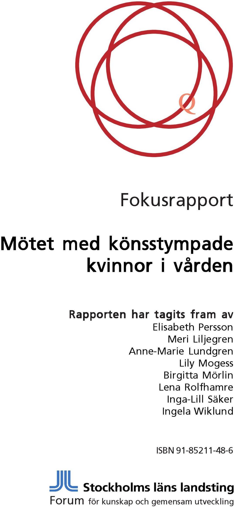 Lily Mogess Birgitta Mörlin Lena Rolfhamre Inga-Lill Säker Ingela