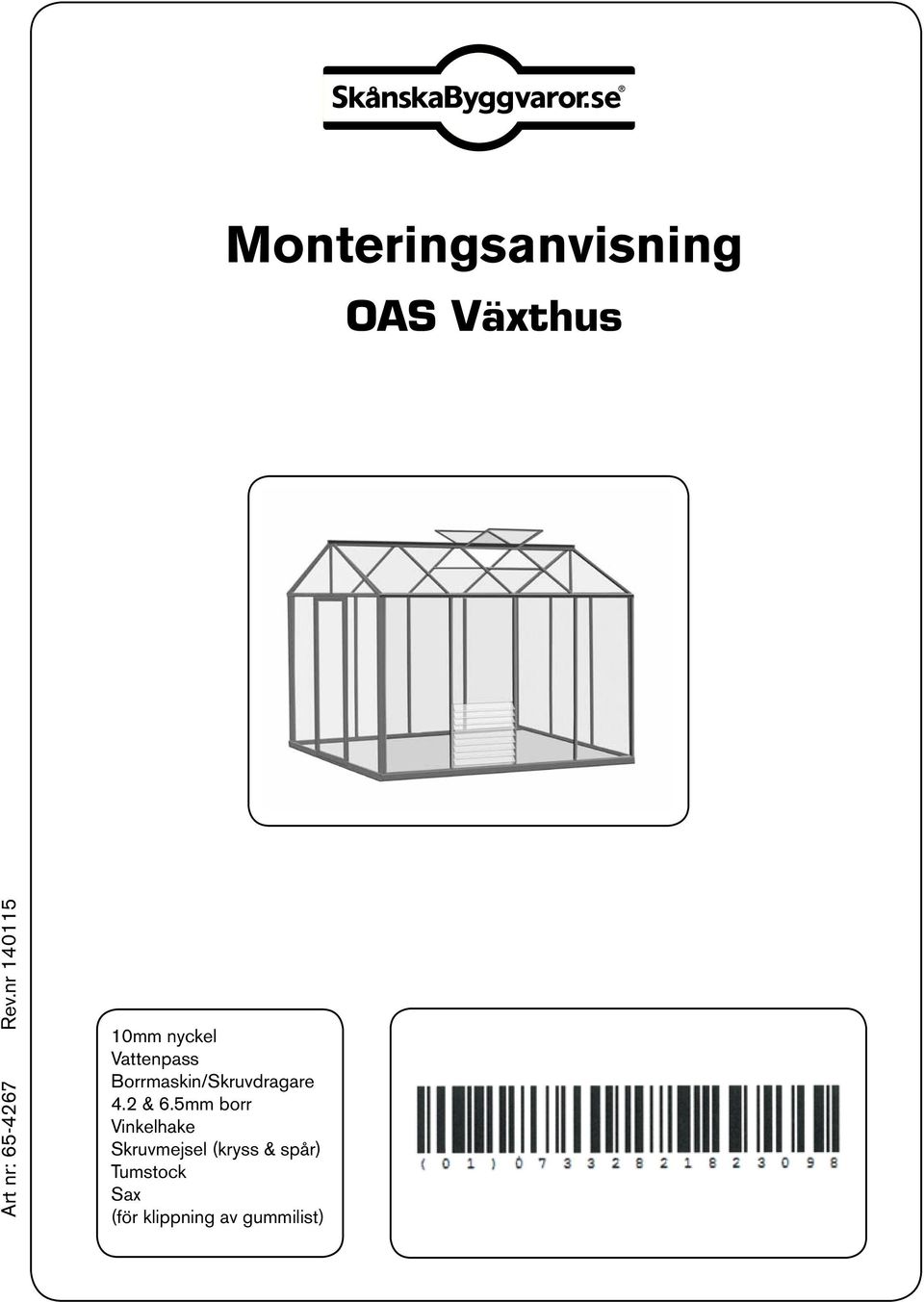 Monteringsanvisning OAS Växthus - PDF Free Download
