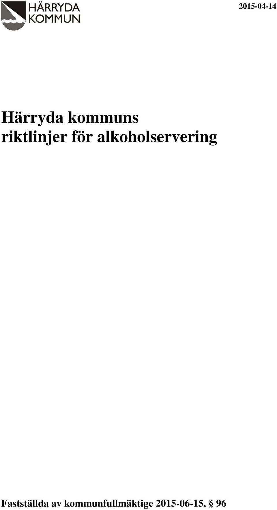 alkoholservering