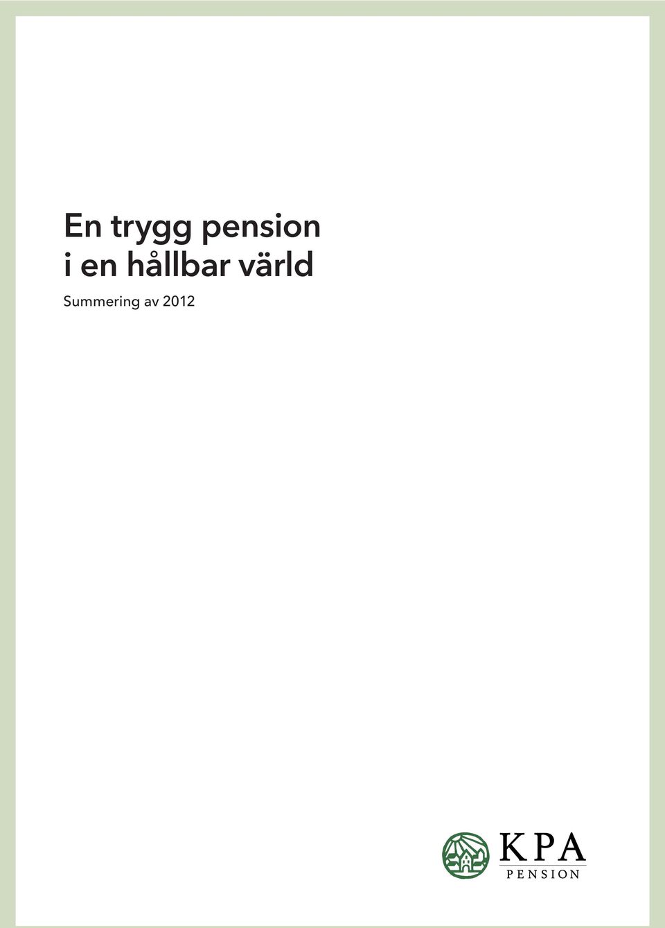 hållbar värld