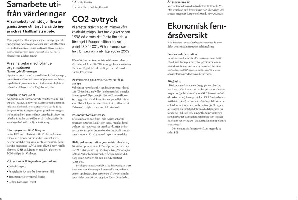 Vi samarbetar med följande organisationer Naturskyddsföreningen Nytt för i år är vårt samarbete med Naturskyddsföreningen, som är Sveriges äldsta och största miljöorganisation.