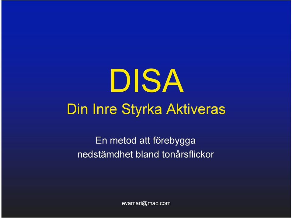 att förebygga