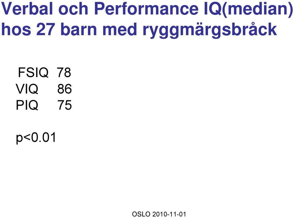 med ryggmärgsbråck FSIQ