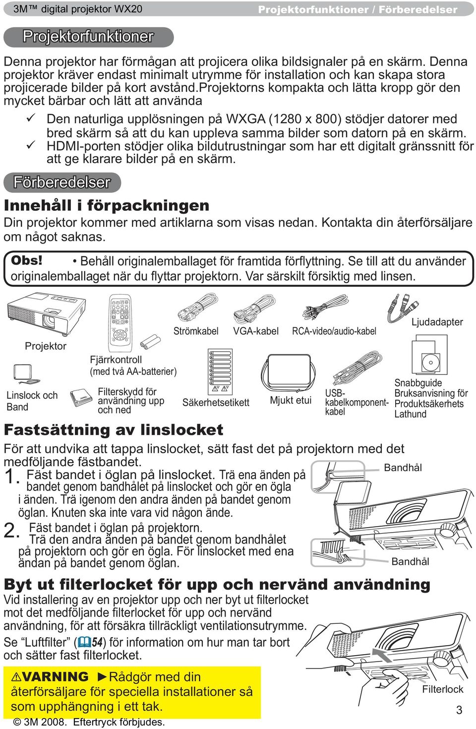 bildsignaler på en skärm. Denna projicerade bilder på kort avstånd.