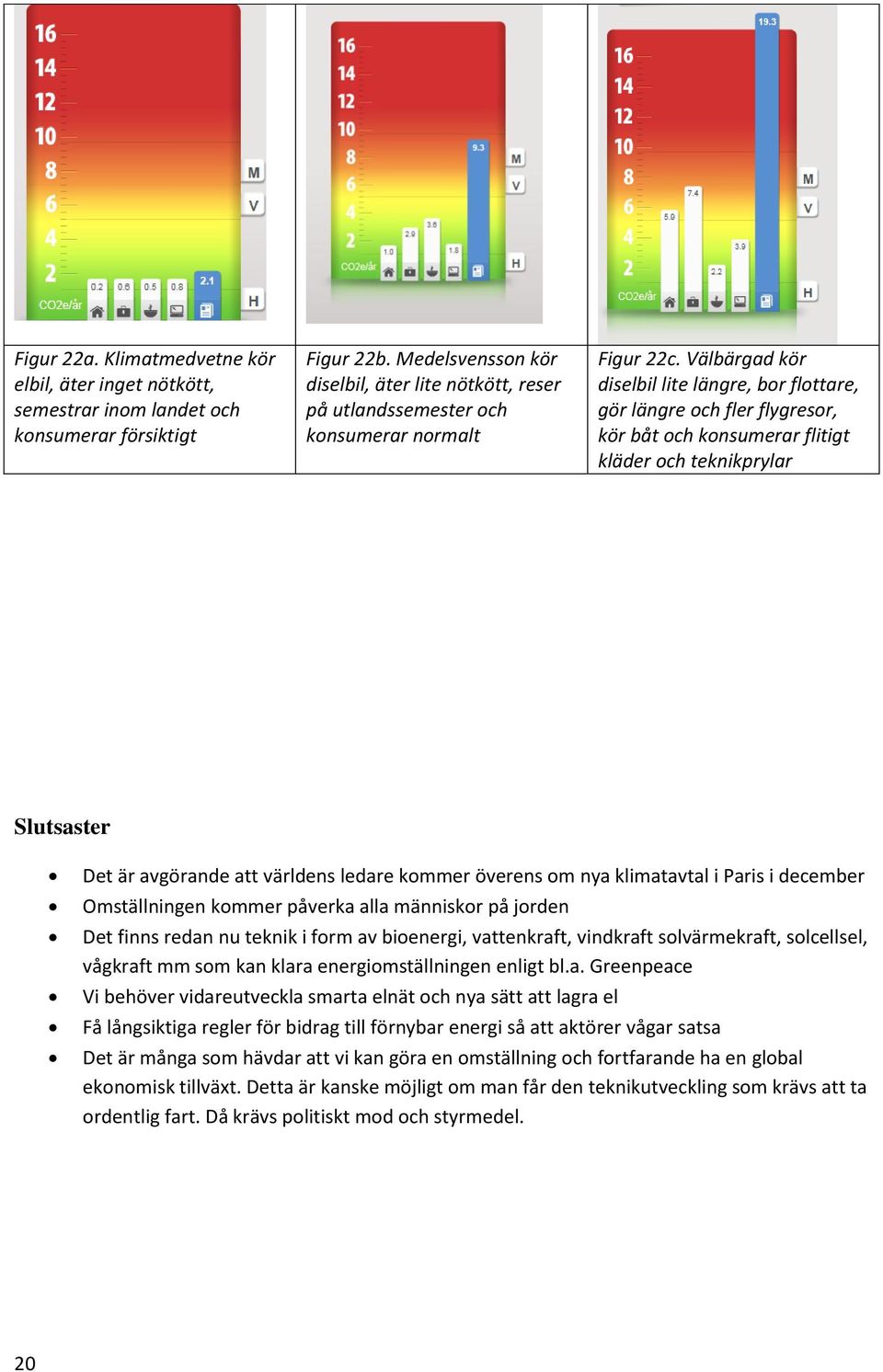 Välbärgad kör diselbil lite längre, bor flottare, gör längre och fler flygresor, kör båt och konsumerar flitigt kläder och teknikprylar Slutsaster Det är avgörande att världens ledare kommer överens