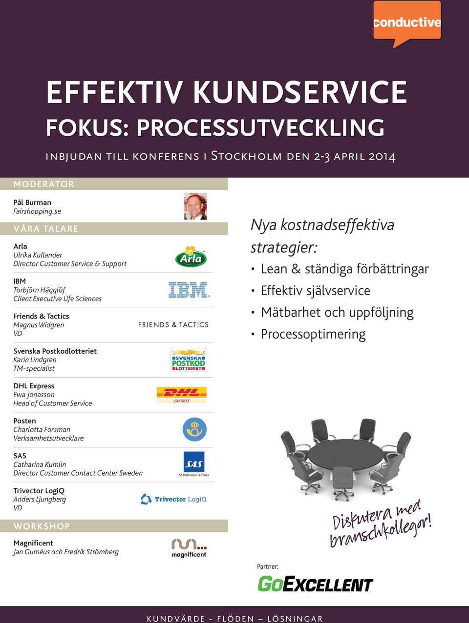 Karin Lindgren TM-specialist Nya kostnadseffektiva strategier: Lean & ständiga förbättringar Effektiv självservice Mätbarhet och uppföljning Processoptimering DHL Express Ewa Jonasson