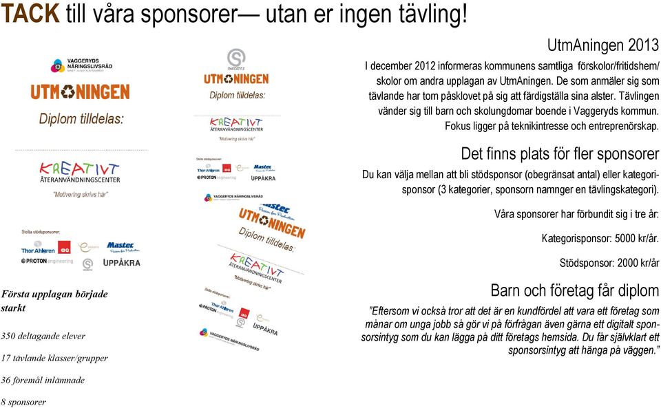 Fokus ligger på teknikintresse och entreprenörskap.
