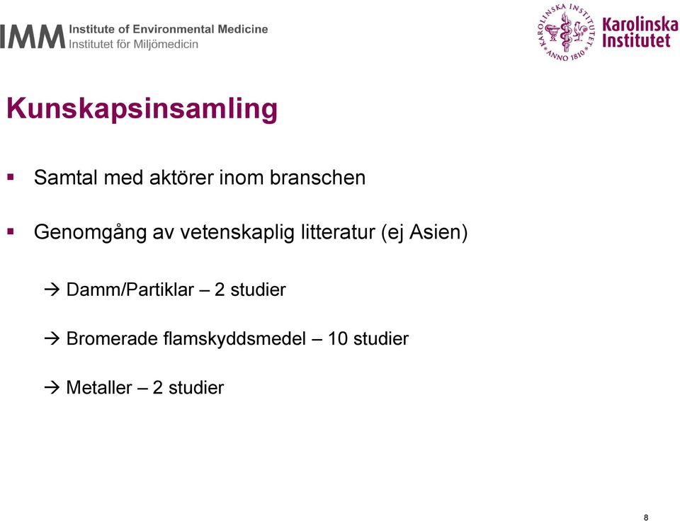 litteratur (ej Asien) Damm/Partiklar 2