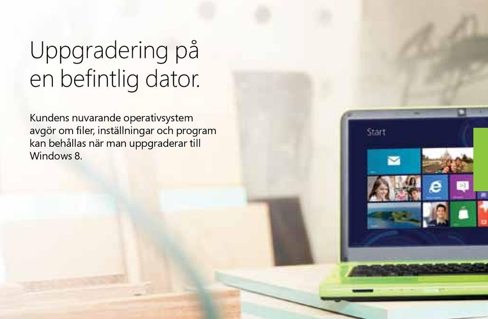 om filer, inställningar och program kan