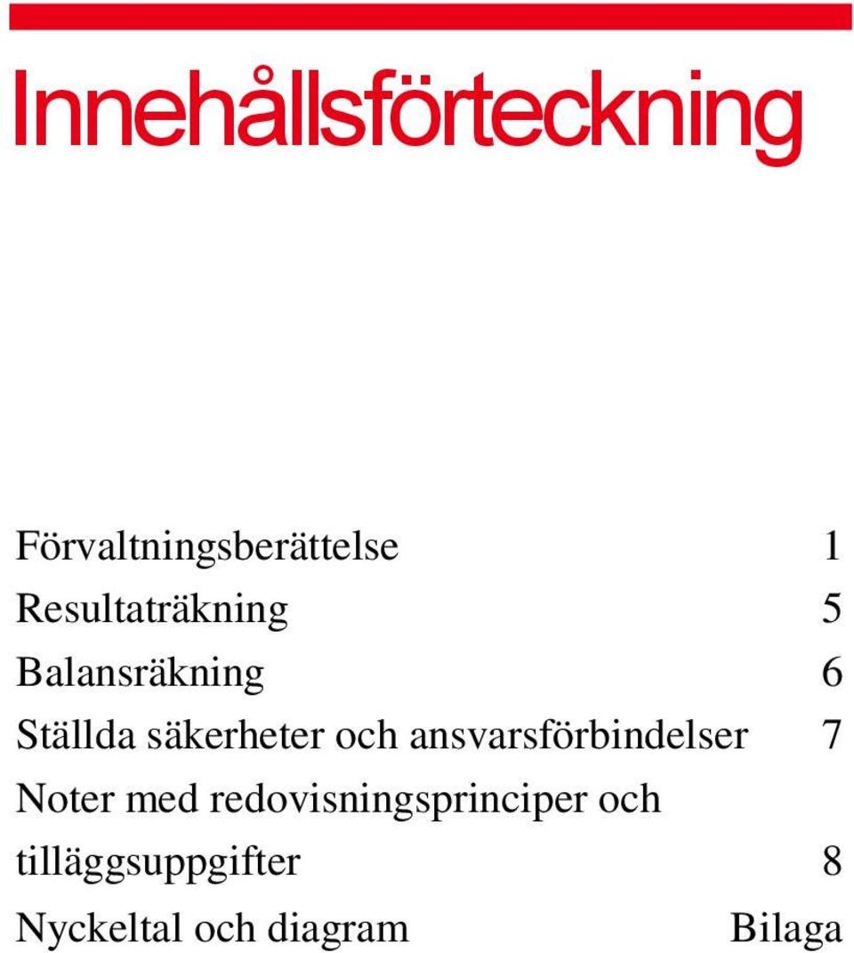 och ansvarsförbindelser 7 Noter med