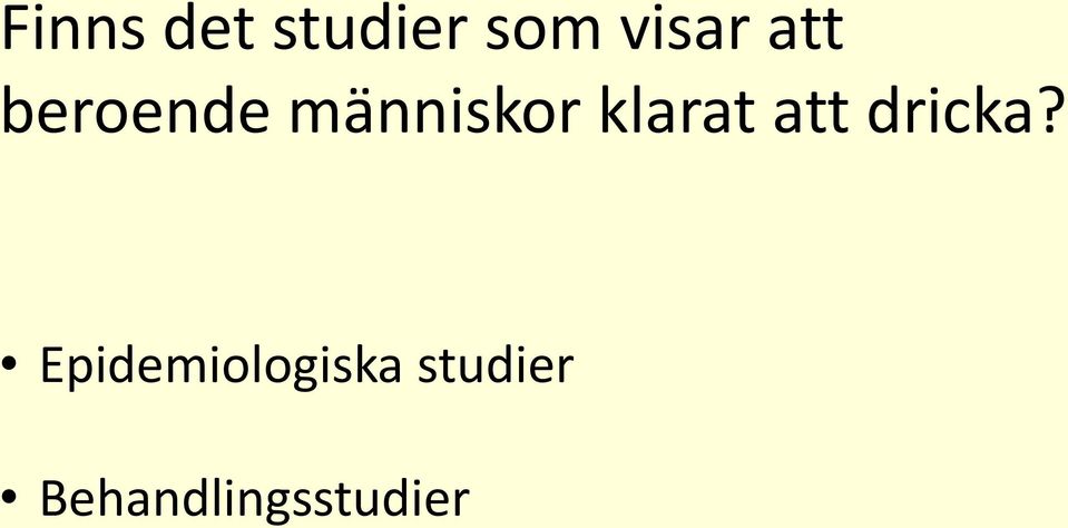 klarat att dricka?