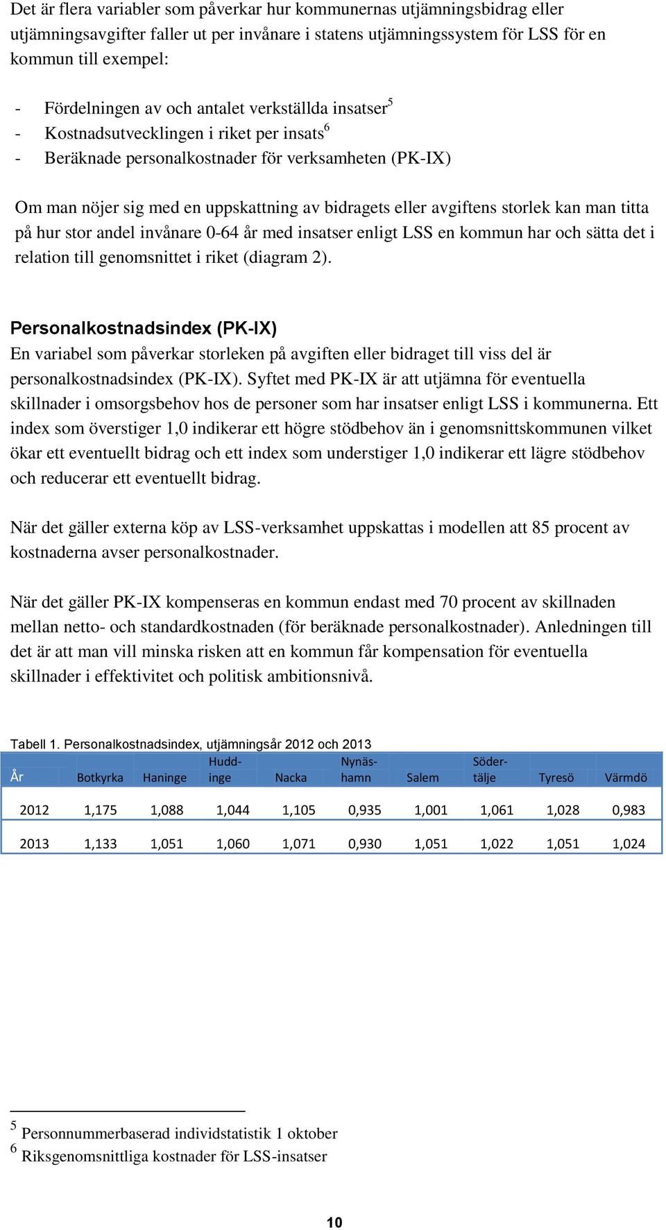 storlek kan man titta på hur stor andel invånare 0-64 år med insatser enligt LSS en kommun har och sätta det i relation till genomsnittet i riket (diagram 2).