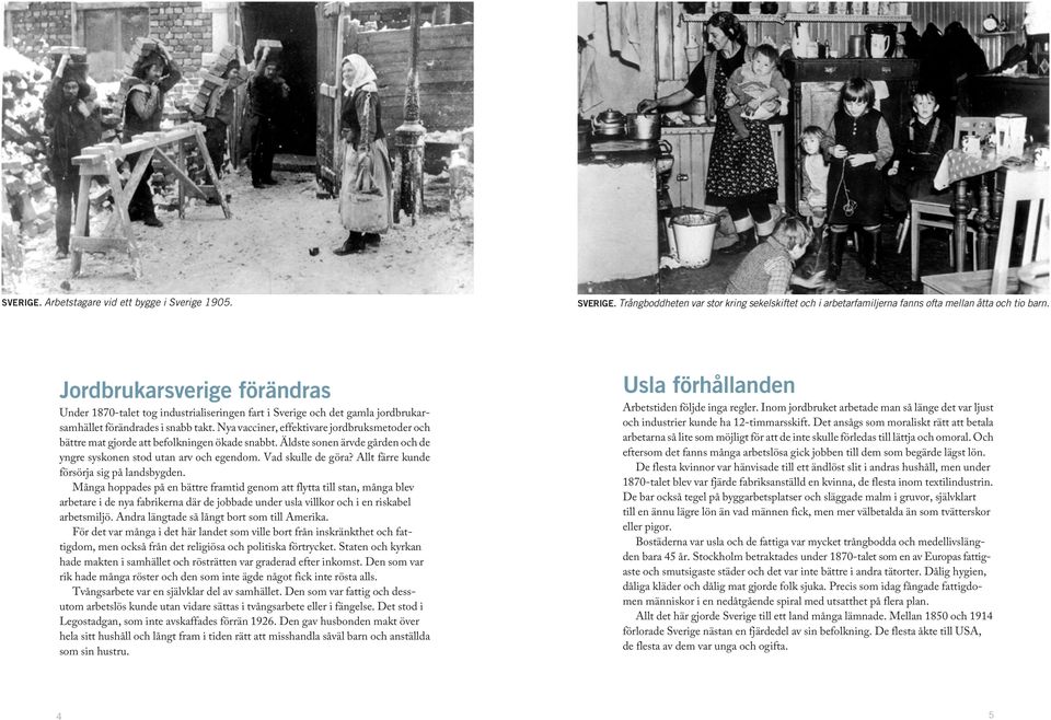 Nya vacciner, effektivare jordbruksmetoder och bättre mat gjorde att befolkningen ökade snabbt. Äldste sonen ärvde gården och de yngre syskonen stod utan arv och egendom. Vad skulle de göra?