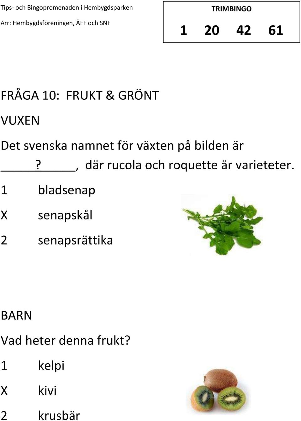 , där rucola och roquette är varieteter.